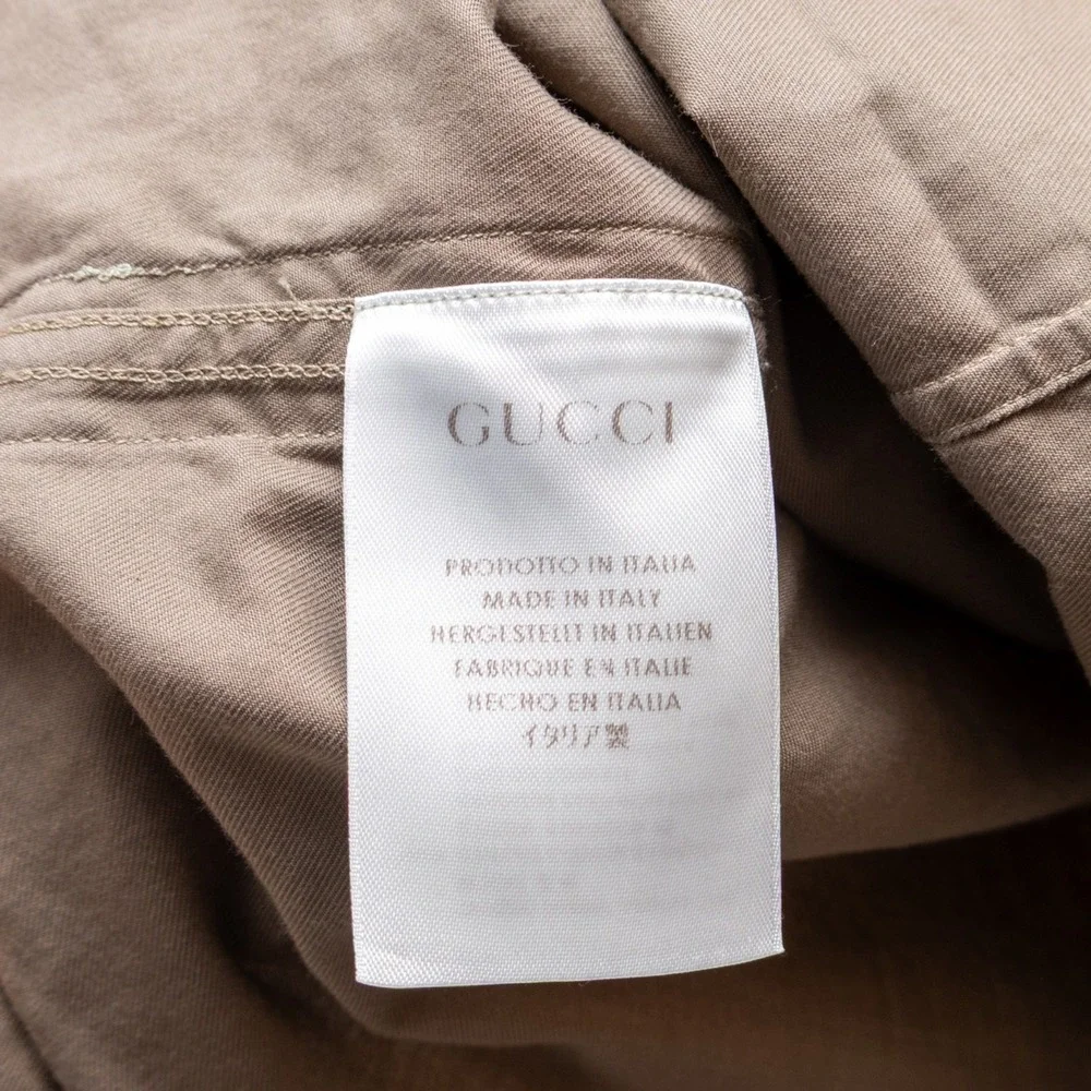 GUCCI‎ - Men's Dress Shirt - Slim Fit Beige (Tom Ford Era) Size EU 42/US 16.5/L